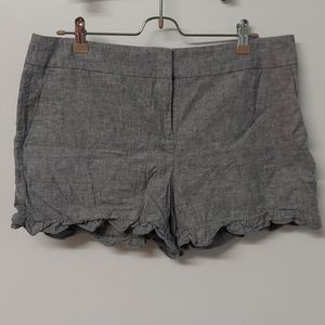 Grey Linen Shorts